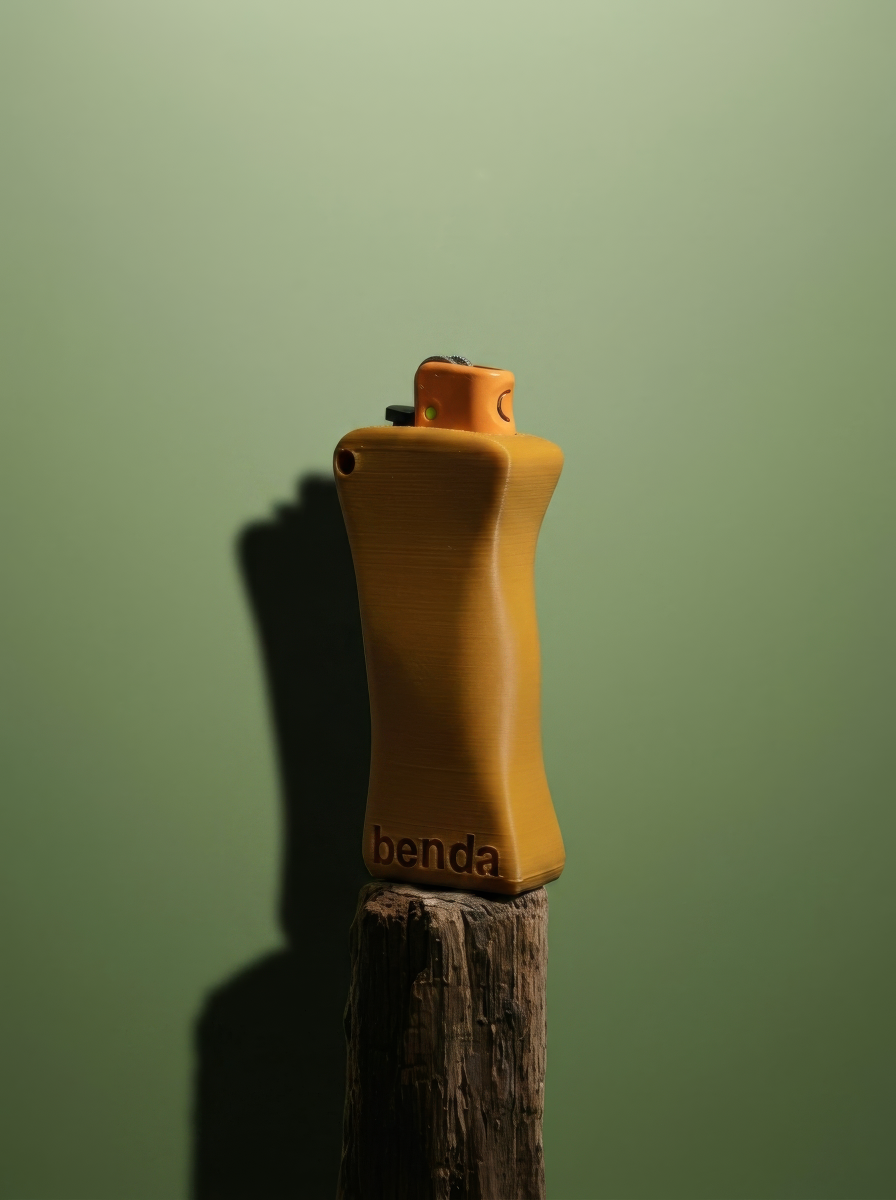 Spark Buddy in Tobacco, on a weathered post